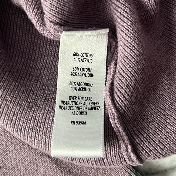 Casual Corner Annex Open Front Cardigan Sweater Button down - Size XL - purple - Picture 7 of 7